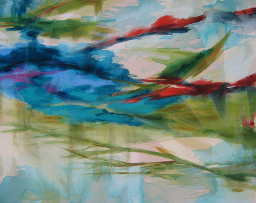 Surfacing painting by Andrea Soler